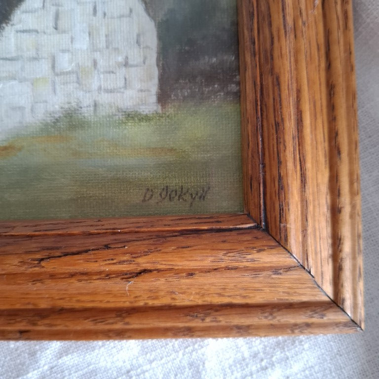 "Old Limestone Cottage" Original Oil Painting by D. Jekyll