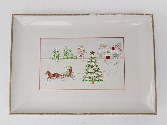 Otagiri Sleigh Ride Lacquerware Tray
