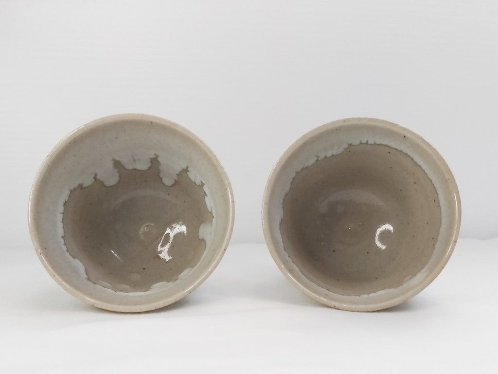Pair of Studio Pottery Japanese Tea Cups