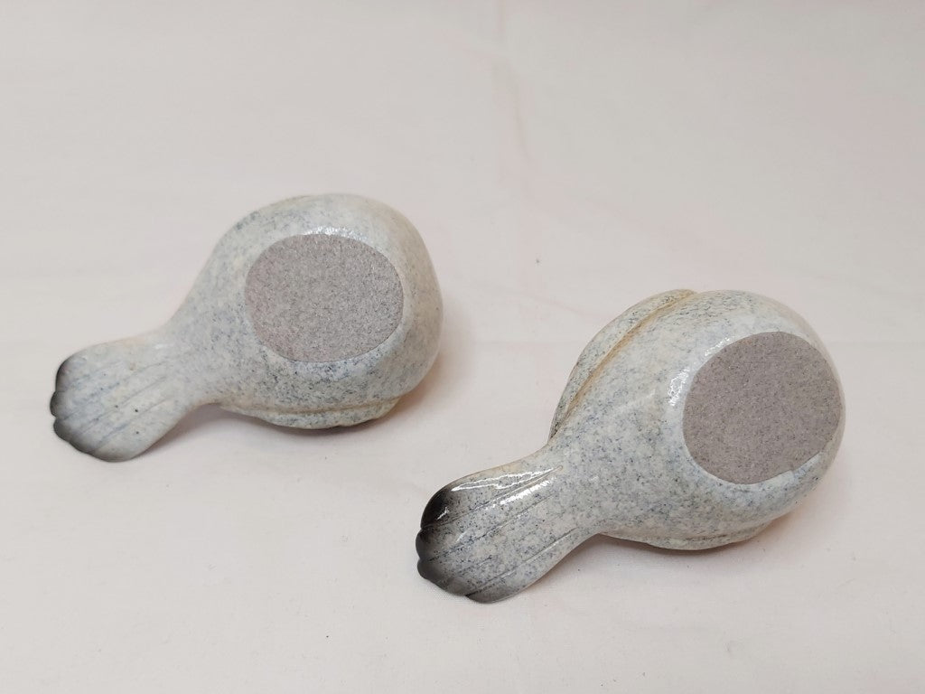 Pair of Stoneware Birds