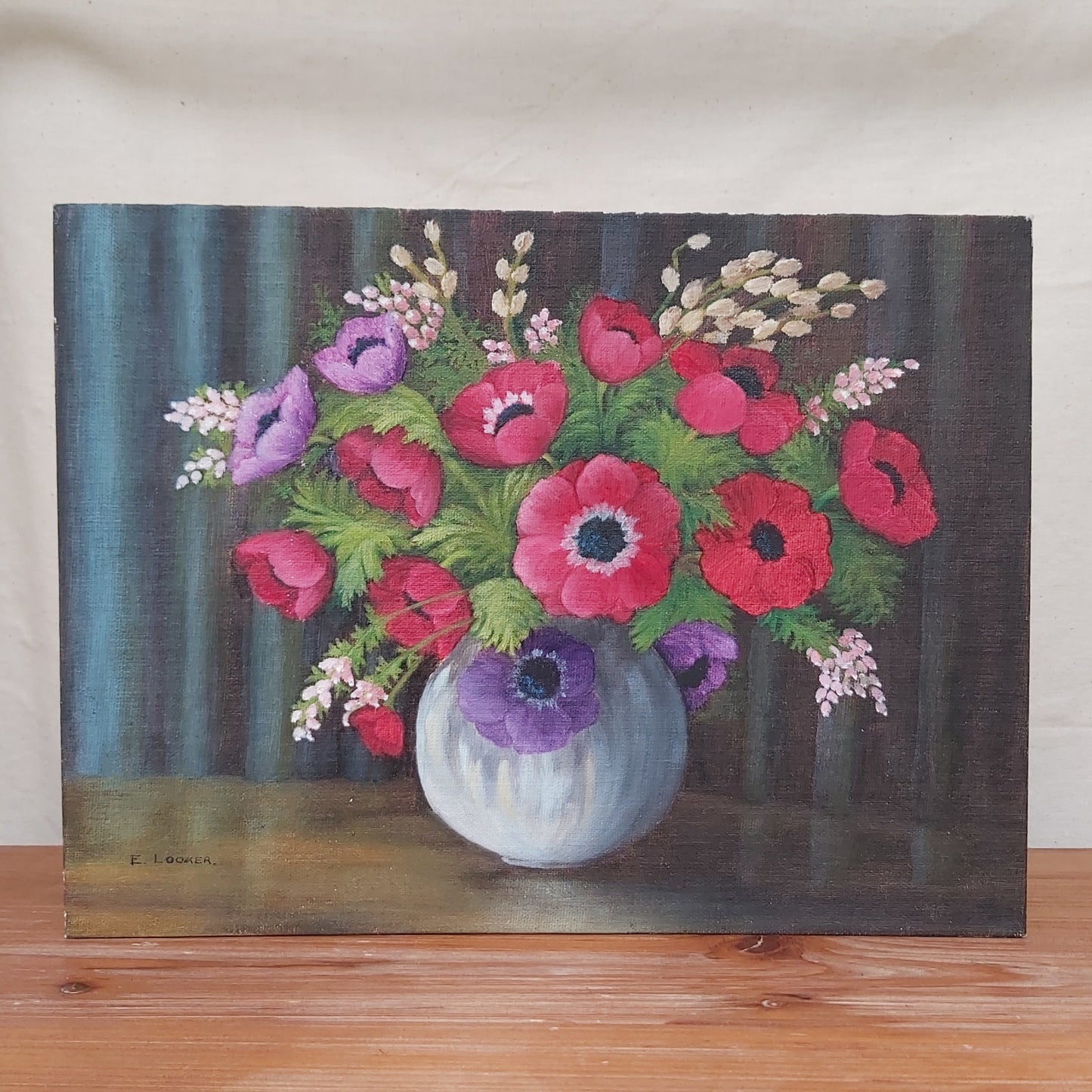 Original Poppies Painting by E Looker