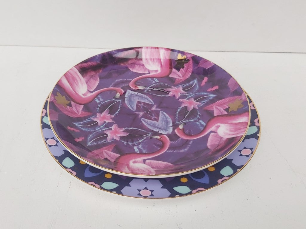 T2 Flamingo Saucer & Coordinating Plate