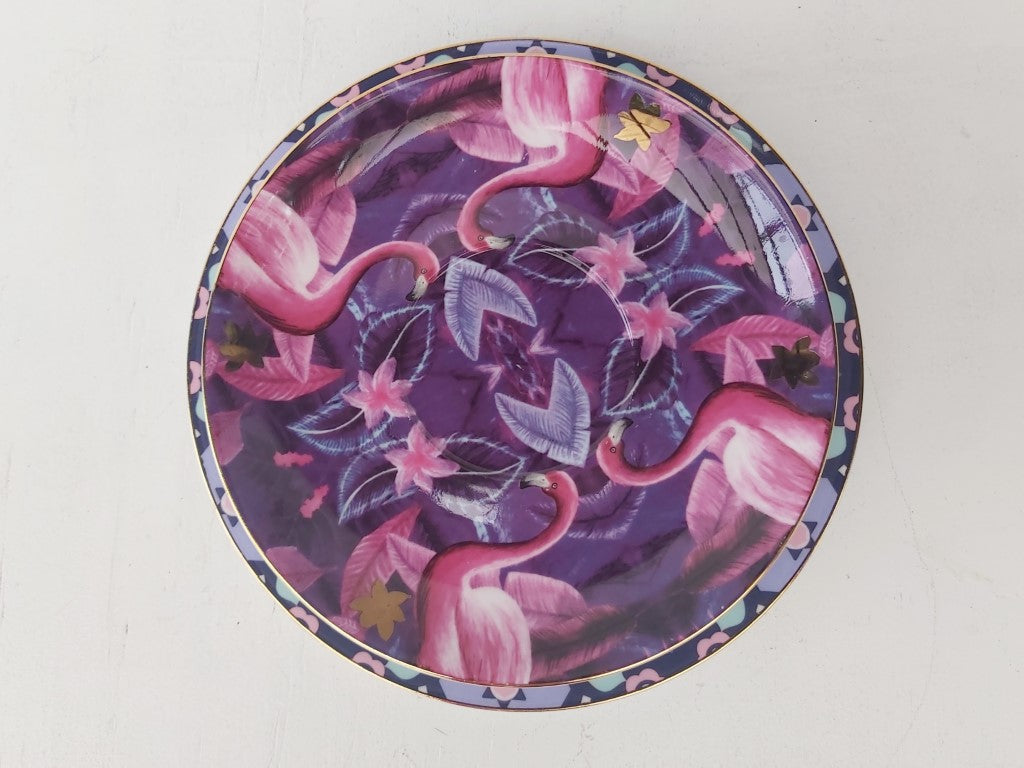 T2 Flamingo Saucer & Coordinating Plate