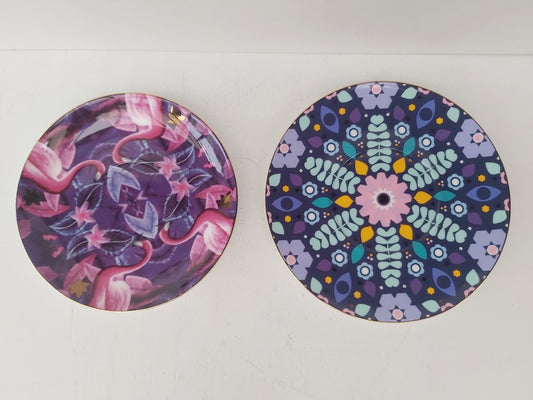 T2 Flamingo Saucer & Coordinating Plate