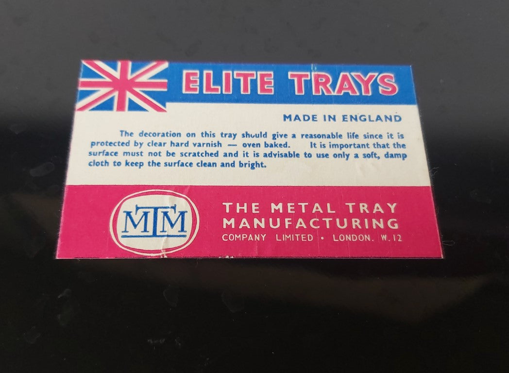 MCM Elite Trays MTM Blue Metal Pop Art Tray