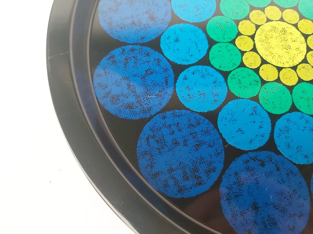 MCM Elite Trays MTM Blue Metal Pop Art Tray