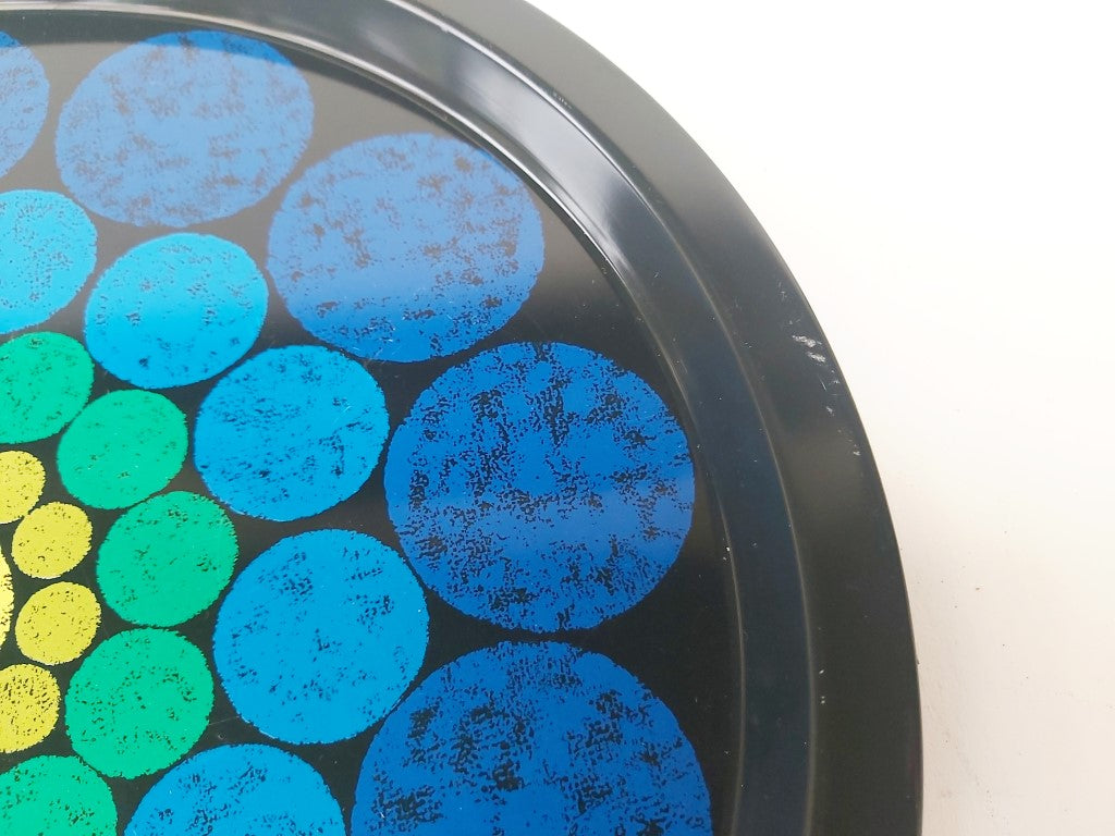 MCM Elite Trays MTM Blue Metal Pop Art Tray