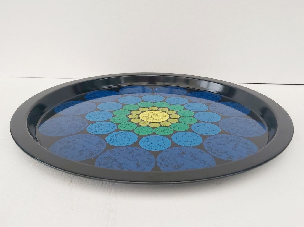 MCM Elite Trays MTM Blue Metal Pop Art Tray