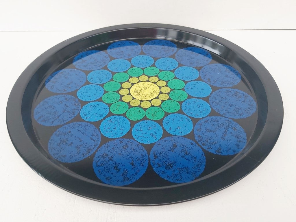 MCM Elite Trays MTM Blue Metal Pop Art Tray