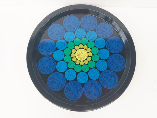 MCM Elite Trays MTM Blue Metal Pop Art Tray