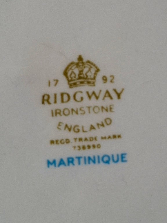 Retro Ridgway Martinique Oval Side Plates x 4