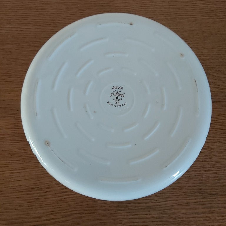 Vintage Rörstrand Dala Bowl 1950s Mid Century Swedish Pottery