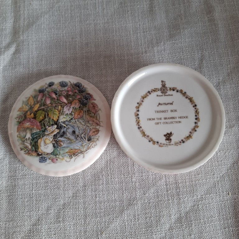 Royal Doulton Brambly Hedge Autumn Lidded Trinket Box