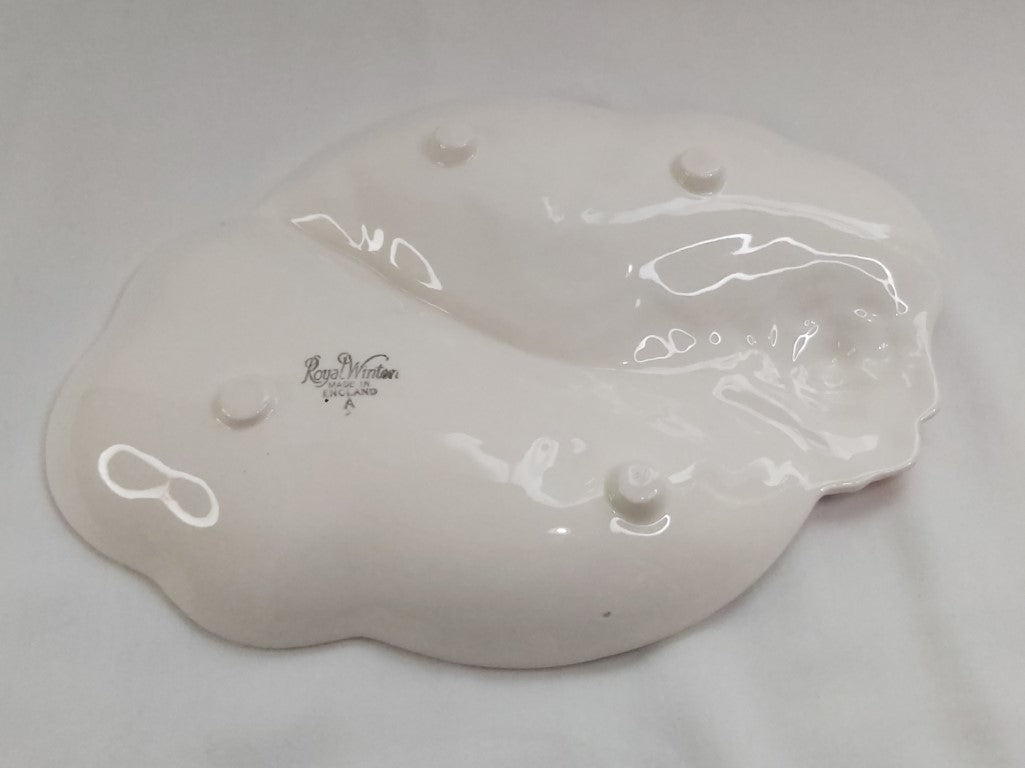 Royal Winton Pink Rose 2 Part Divided Serving Dish