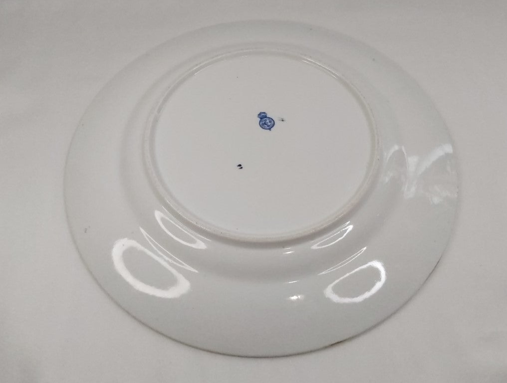 Antique Royal Worcester Blue Lily Dinner Plate