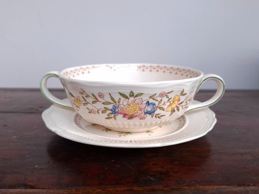 Royal Doulton The Medford Cream Soup Bowl and Side Plate