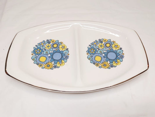 Retro Floral 2 Part Serving Dish Royal Winton Grimwades