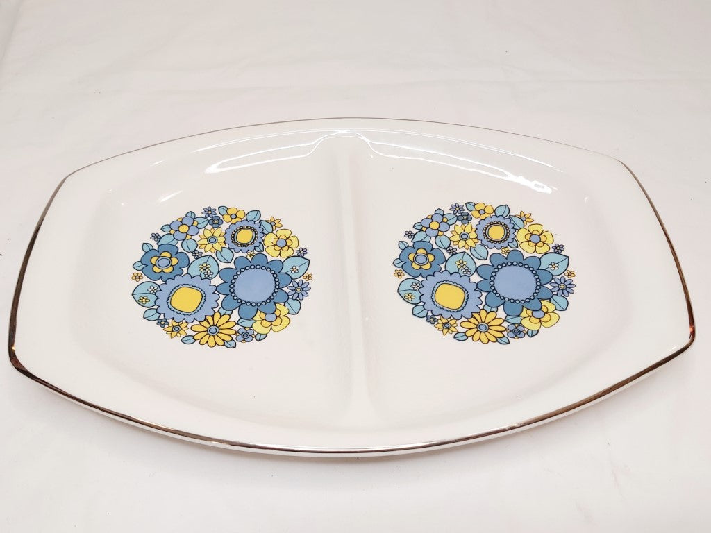 Retro Floral 2 Part Serving Dish Royal Winton Grimwades
