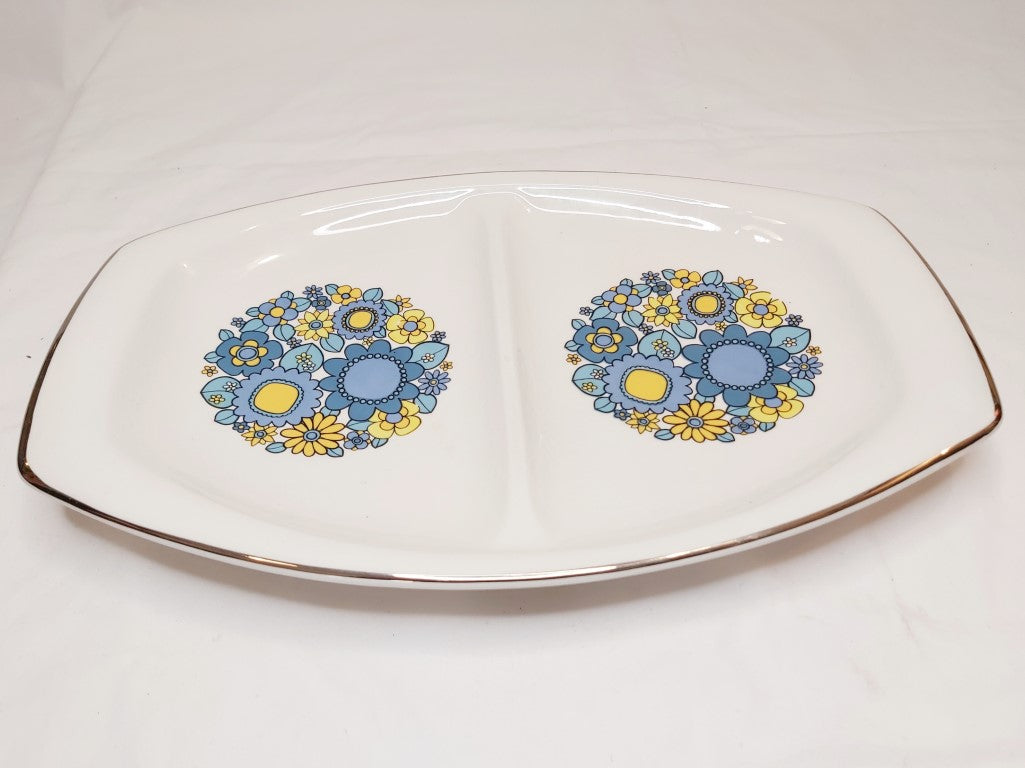 Retro Floral 2 Part Serving Dish Royal Winton Grimwades