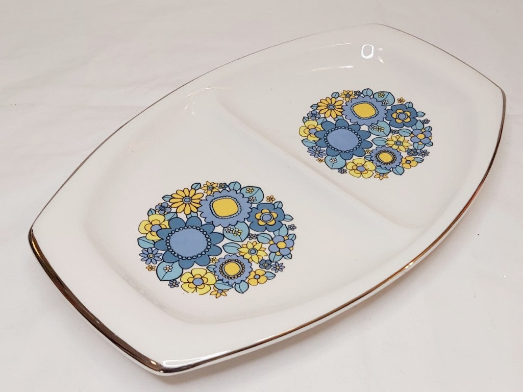 Retro Floral 2 Part Serving Dish Royal Winton Grimwades