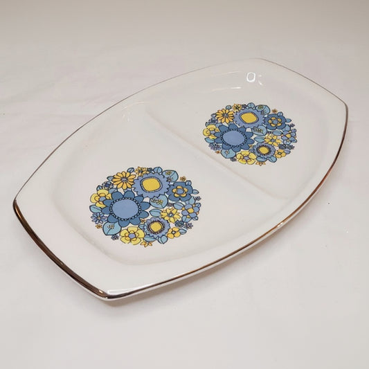 Retro Floral 2 Part Serving Dish Royal Winton Grimwades