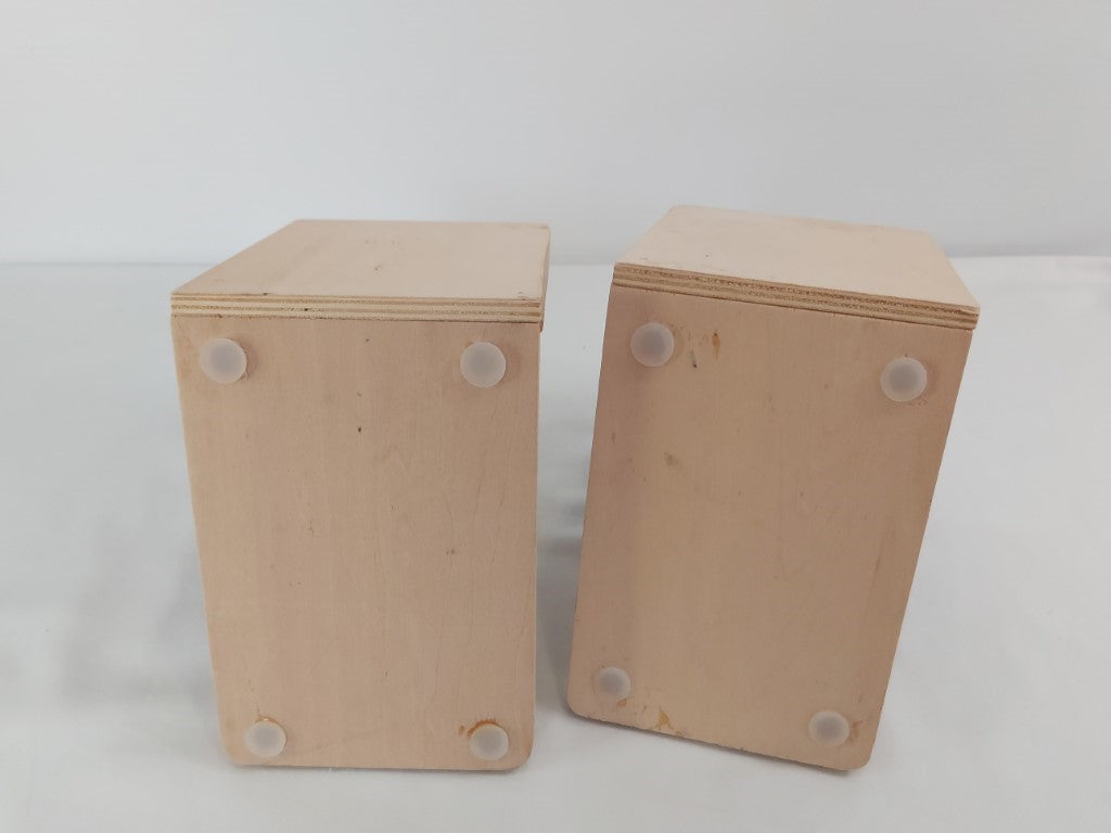 Pair of Wood Scandi Bird Bookends