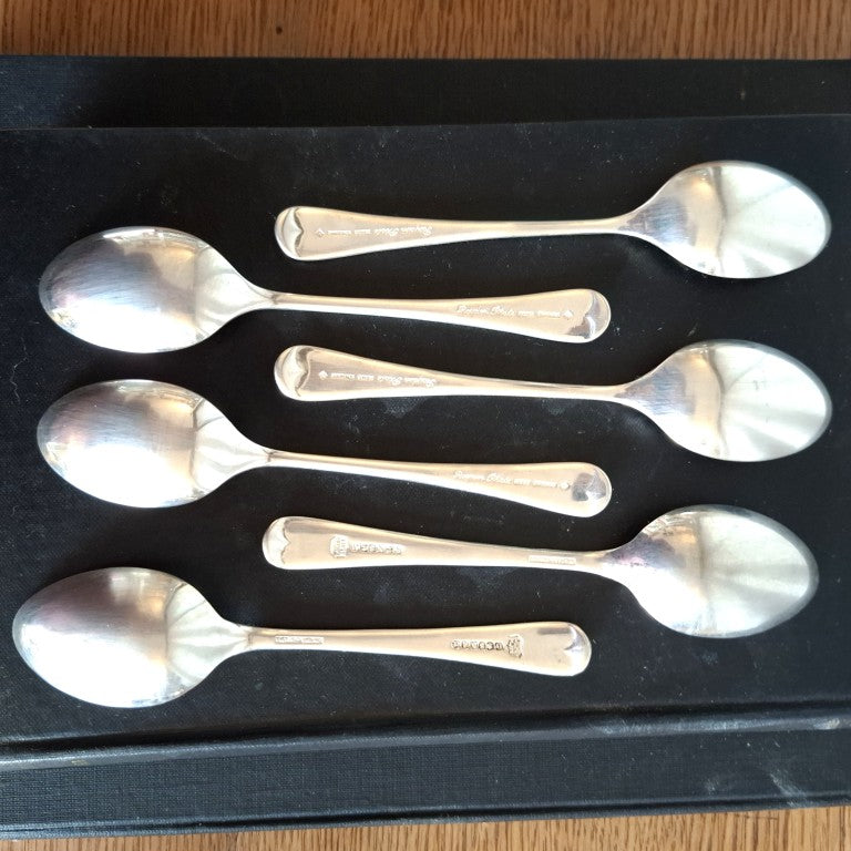 Set of 6 Dalton A1 Sheffield Silver Plate Teaspoons