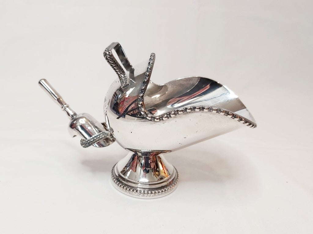 Silver Plated Vintage Walker & Hall Sugar Scuttle with Scoop