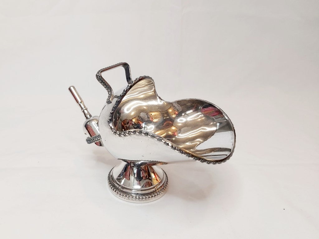Silver Plated Vintage Walker & Hall Sugar Scuttle with Scoop