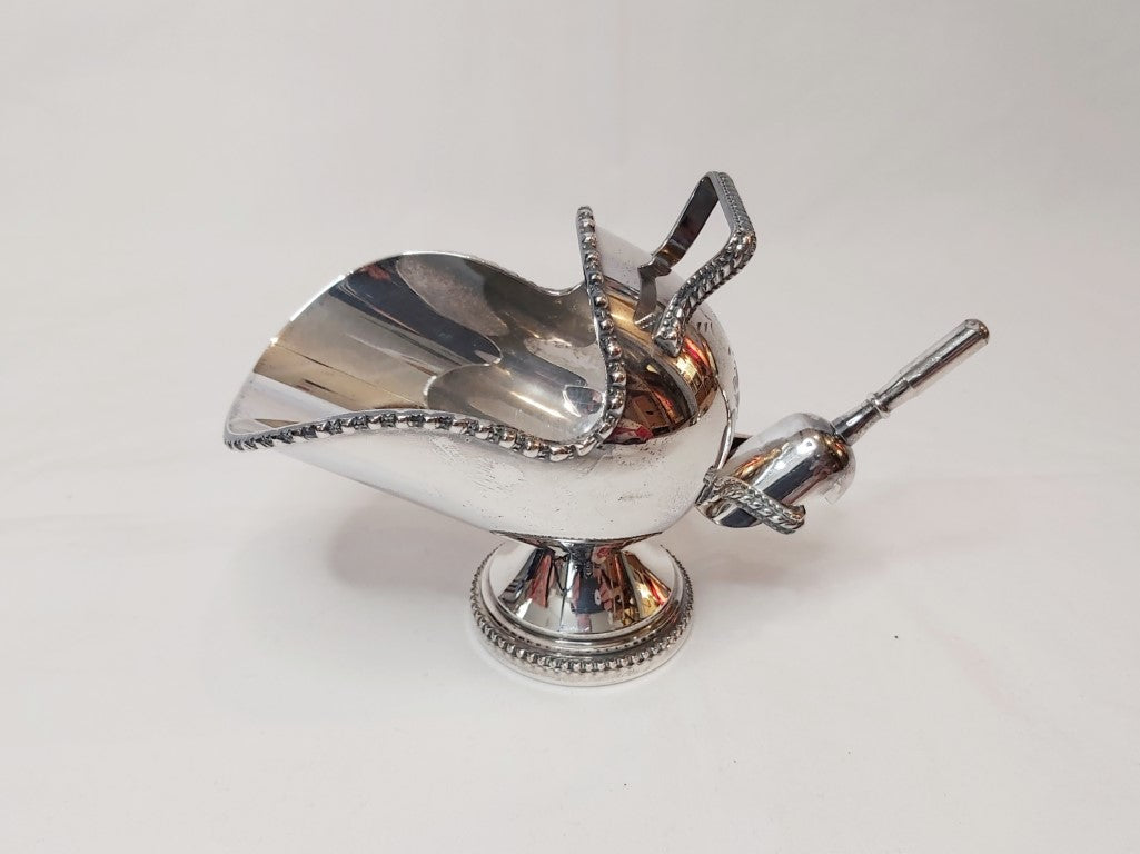 Silver Plated Vintage Walker & Hall Sugar Scuttle with Scoop