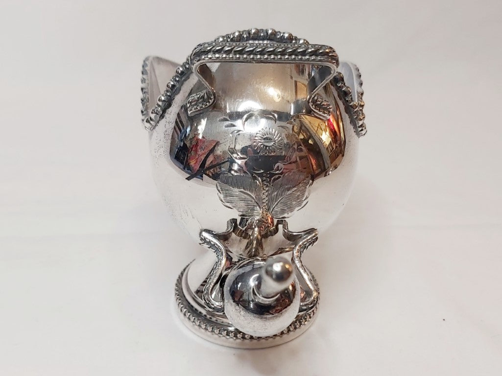Silver Plated Vintage Walker & Hall Sugar Scuttle with Scoop
