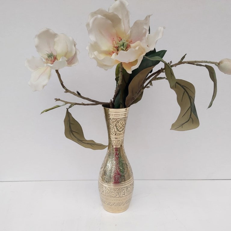 Beautiful Engraved Brass Vase