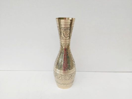 Beautiful Engraved Brass Vase