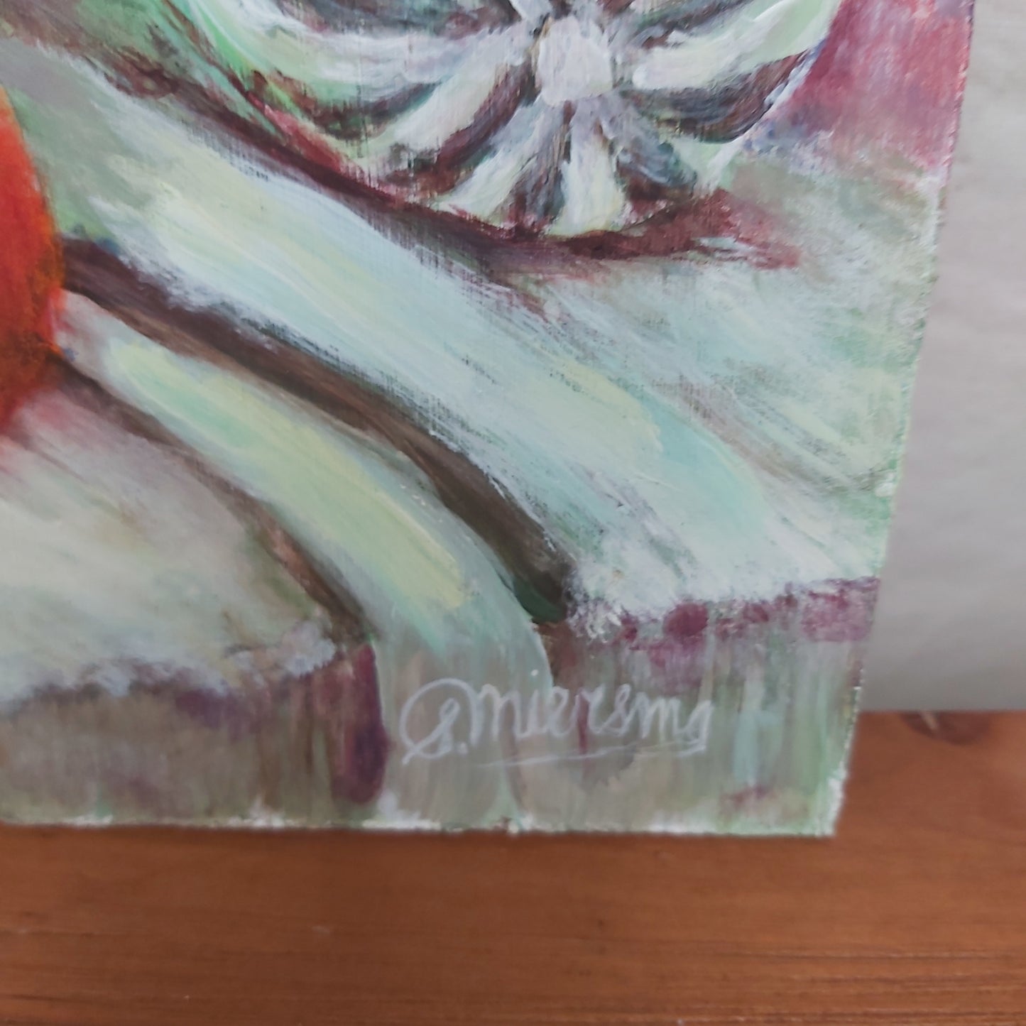 Pretty Vintage Urn and Vegetable Still Life by S Miersma