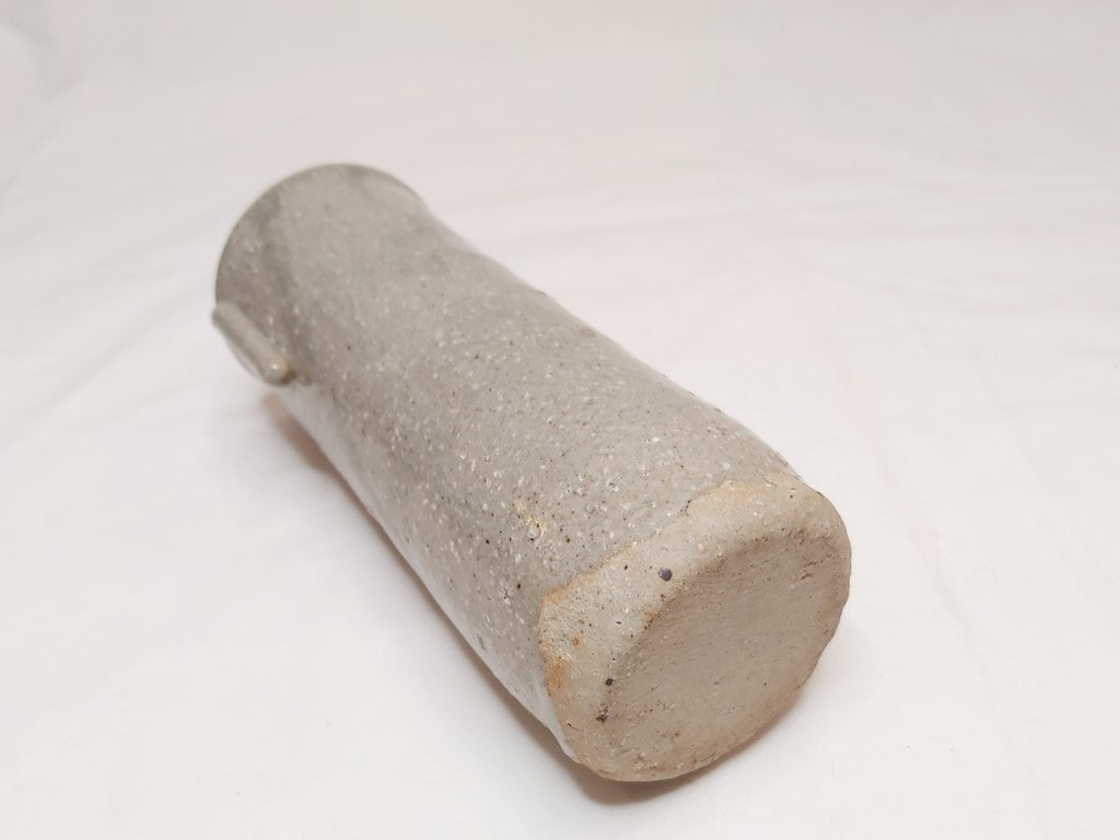 Stoneware Cylinder Vase with Handles