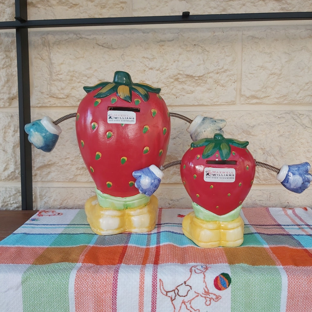 Large Anthropomorphic Strawberry Money Box