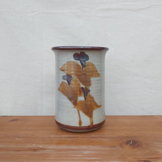 Studio Pottery Amber Flower Vase