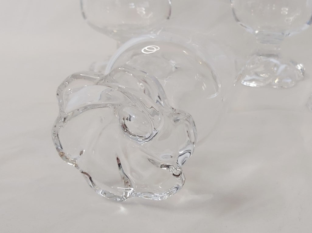 Rare & Unusual Cristal d'Arques-Durand Crystal Beer Glasses