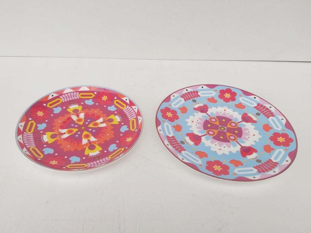 T2 Colourful Saucer & Coordinating Plate