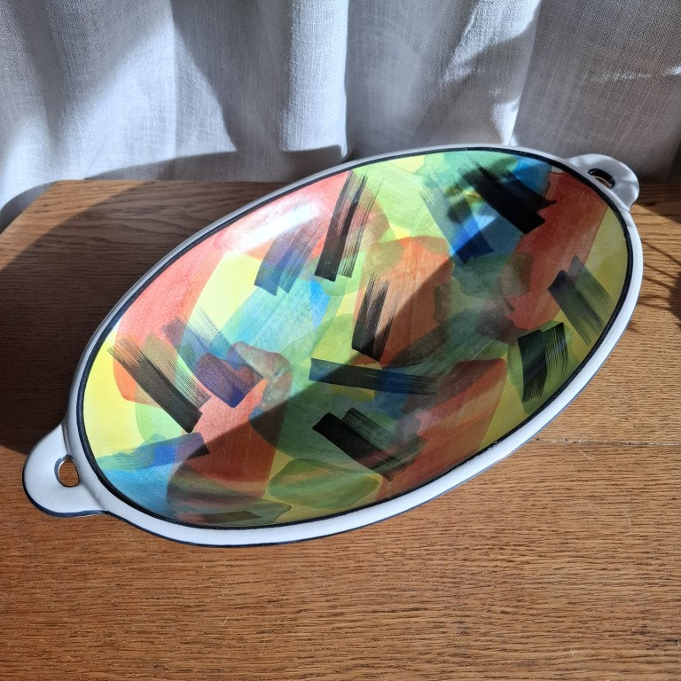 Temuka Pottery Flamenco Pattern Dish