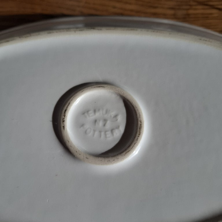 Temuka Pottery Flamenco Pattern Dish