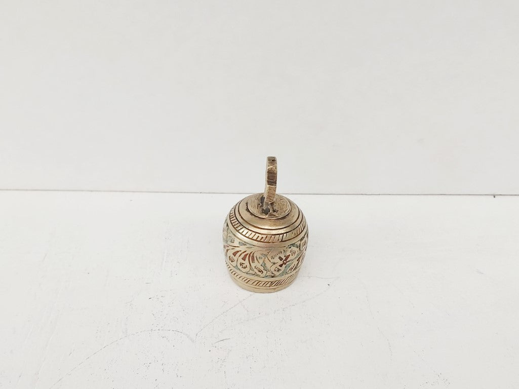 Vintage Brass Engraved Bell