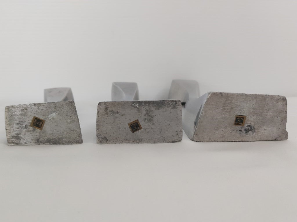 Vintage MOMA New York Cec Lepage Aluminium Candlesticks