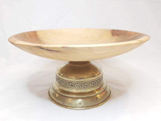 Unique Brass Trophy Pedestal Bowl