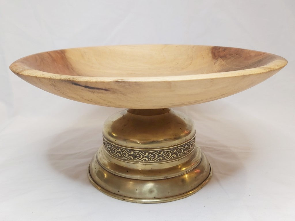 Unique Brass Trophy Pedestal Bowl