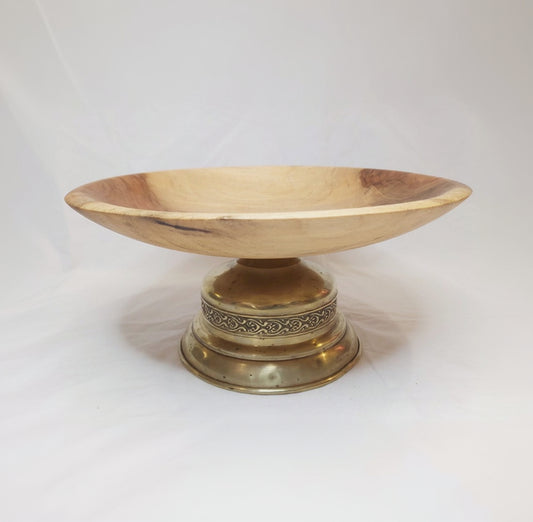 Unique Brass Trophy Pedestal Bowl