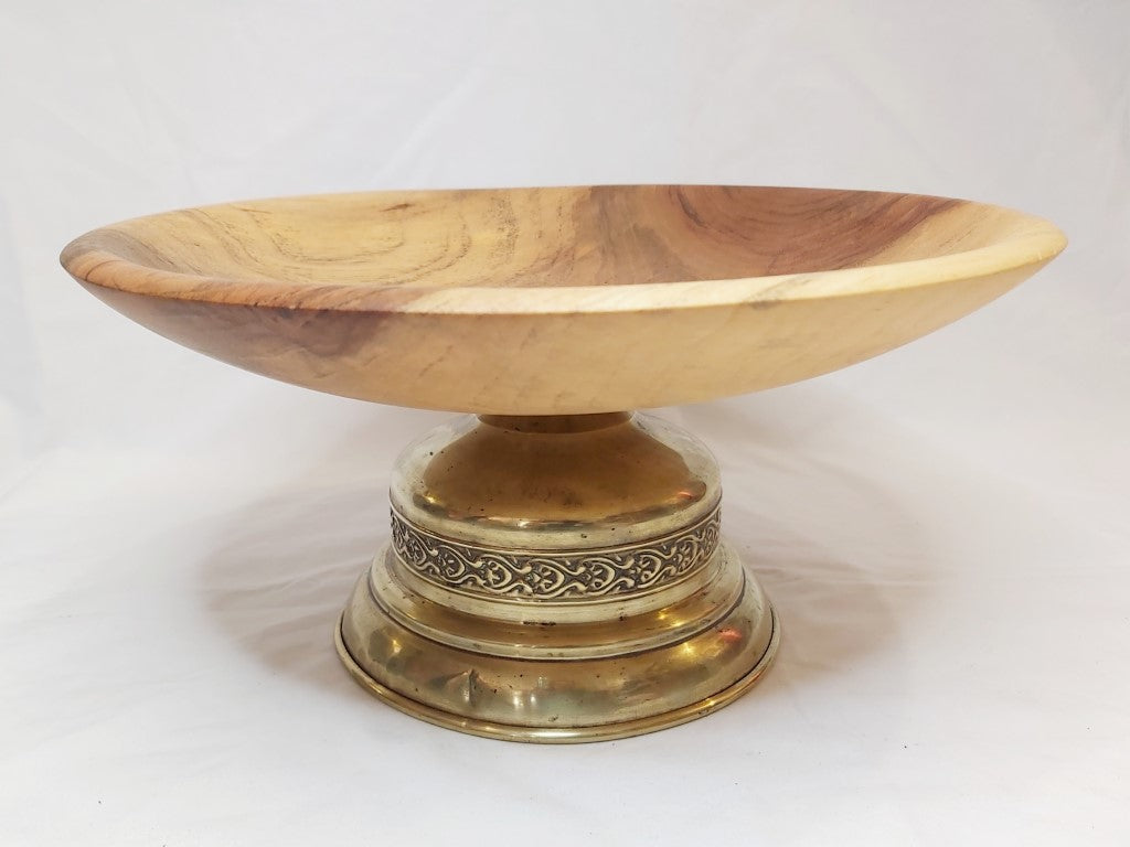 Unique Brass Trophy Pedestal Bowl