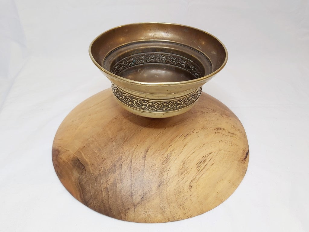 Unique Brass Trophy Pedestal Bowl