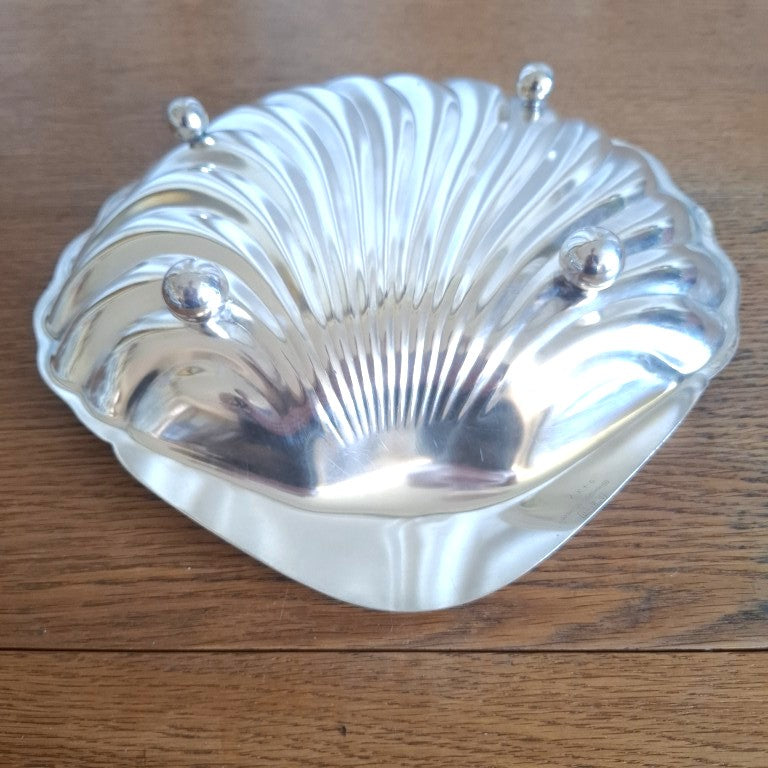 Vintage Apollo Bernard Rice's Sons Silver Plated Clamshell Serving Bowl – #5437