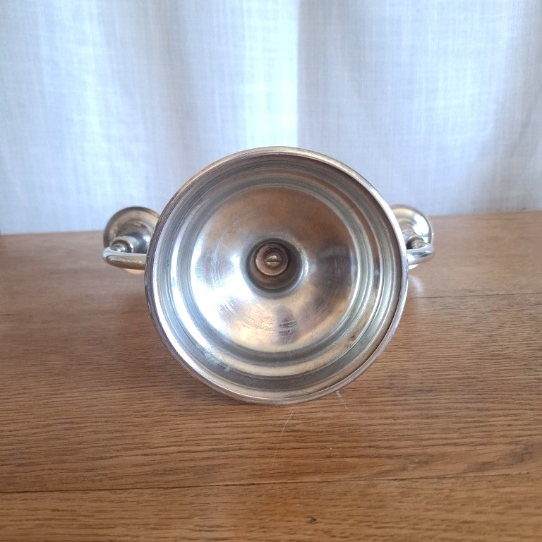 Vintage Art Deco Style Silver Plated 3-Arm Candelabra